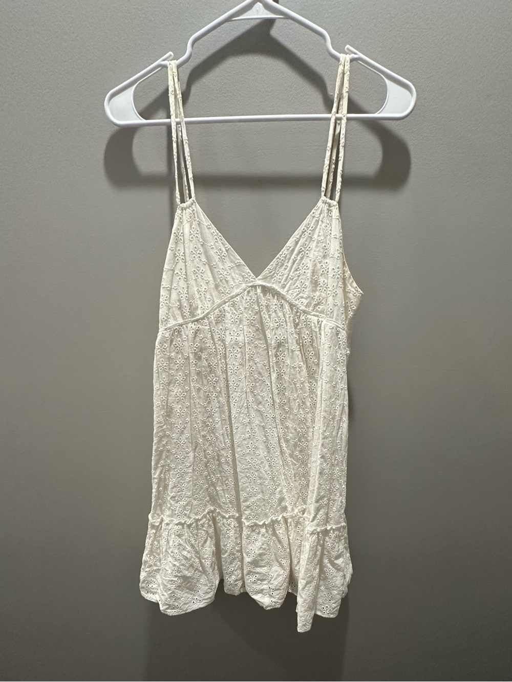 wild fable White Eyelet Lace Slip Dress